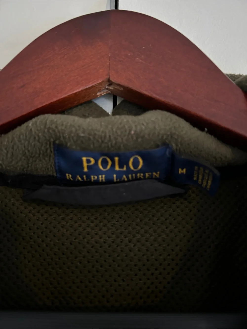 Polo by Ralph Lauren Denali Fleece Polartec Jacket Olive and Black, Men’s Size M